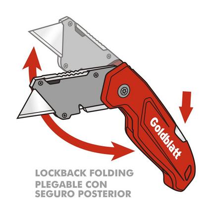 Goldblatt Retractable Folding Utility Knife Goldblatt Retractable Folding Utility Knife