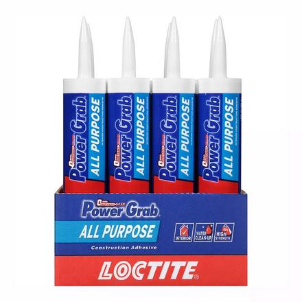 Loctite 9oz. Power Grab All Purpose Construction Adhesive Loctite 9oz. Power Grab All Purpose Construction Adhesive