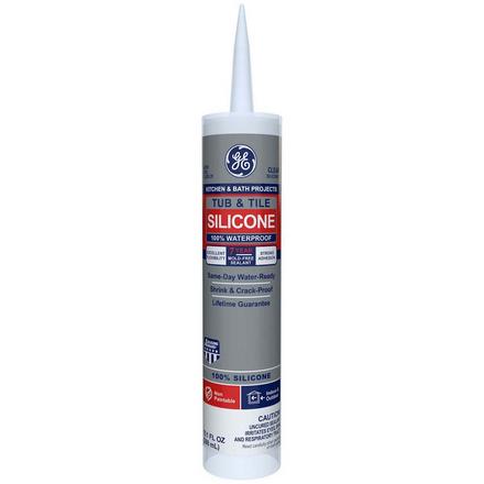 GE Tub and Tile Clear Silicone 10.1oz. Caulk GE Tub and Tile Clear Silicone 10.1oz. Caulk