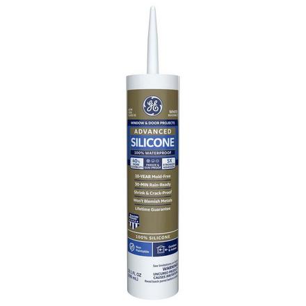 GE Advanced Silicone Clear 10.1oz. Window and Door Caulk GE Advanced Silicone Clear 10.1oz. Window and Door Caulk