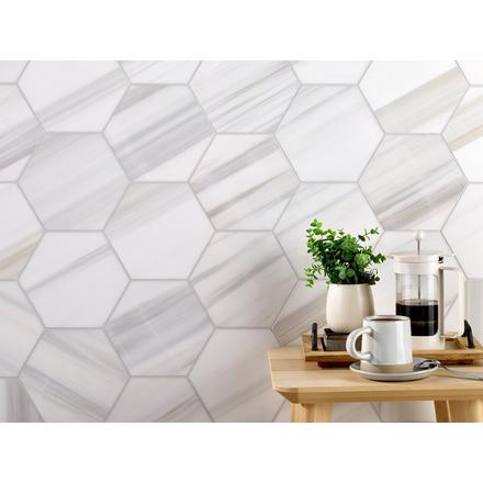 Island Dolomite Hexagon Honed Marble Tile Island Dolomite Hexagon Honed Marble Tile