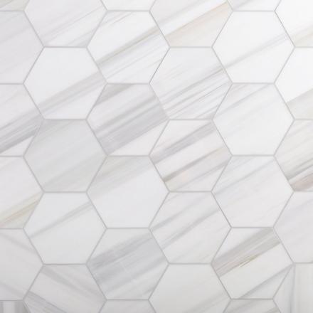 Island Dolomite Hexagon Honed Marble Tile Island Dolomite Hexagon Honed Marble Tile