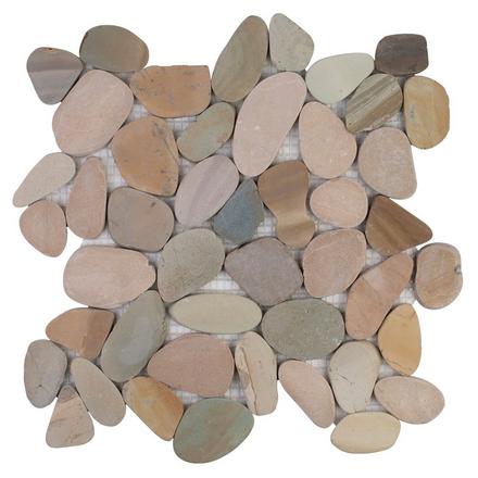 Erie Honed Pebble Mosaic Erie Honed Pebble Mosaic