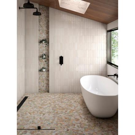 Erie Honed Pebble Mosaic Erie Honed Pebble Mosaic