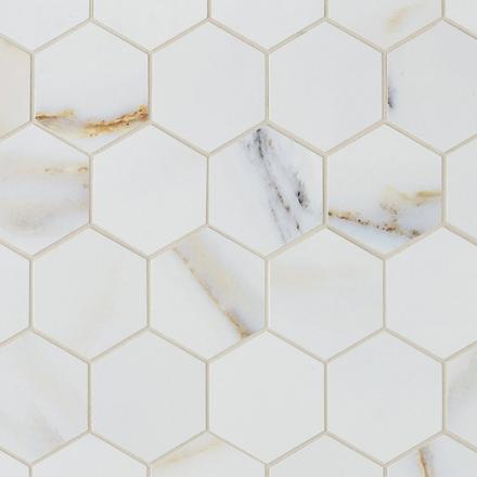Leida Bianco Matte Porcelain Hexagon Tile Leida Bianco Matte Porcelain Hexagon Tile