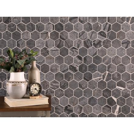 Storico Noche Hexagon Porcelain Mosaic Storico Noche Hexagon Porcelain Mosaic