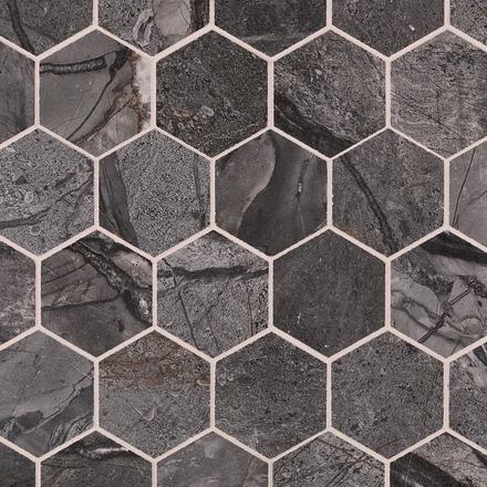 Storico Noche Hexagon Porcelain Mosaic Storico Noche Hexagon Porcelain Mosaic