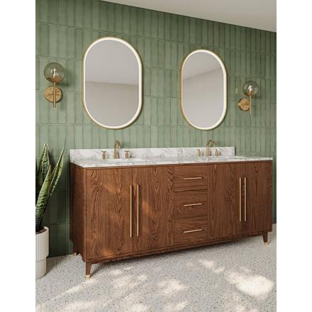 Tris 8 in. Widespread Brushed Gold Bath Faucet Tris 8 in. Widespread Brushed Gold Bath Faucet