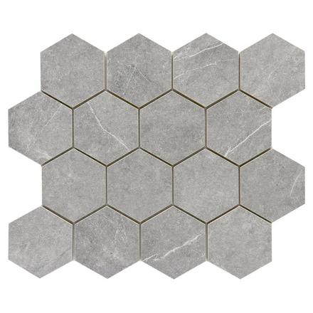 Regency Grey Hexagon Porcelain Mosaic Regency Grey Hexagon Porcelain Mosaic