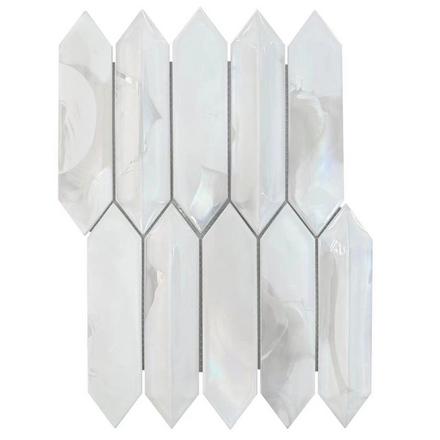 Perla Picket Hot Glass Dimensional Mosaic Perla Picket Hot Glass Dimensional Mosaic