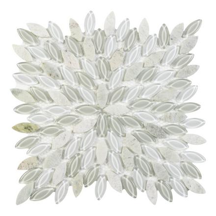 Willow Sage Marble Glass Mix Mosaic Willow Sage Marble Glass Mix Mosaic
