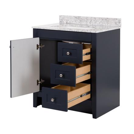 Capri 31 in. Blue Vanity Includes Mirror Capri 31 in. Blue Vanity Includes Mirror