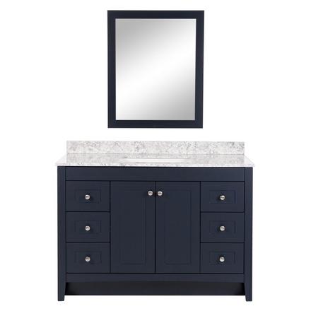 Capri 49 in. Blue Vanity Includes Mirror Capri 49 in. Blue Vanity Includes Mirror