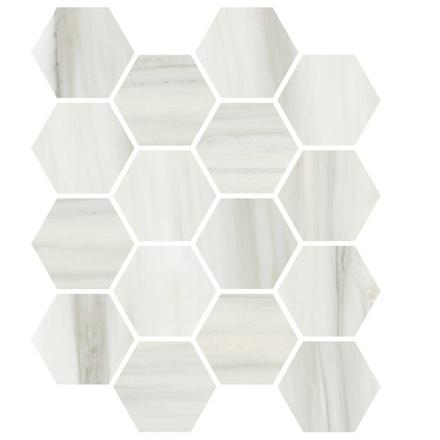 Carrara Zebrino Hexagon Porcelain Tile Carrara Zebrino Hexagon Porcelain Tile