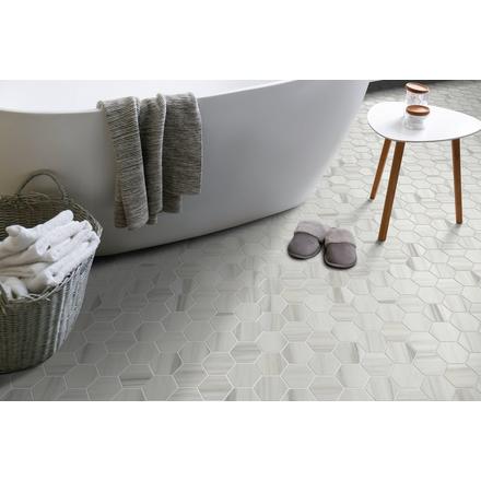 Carrara Zebrino Hexagon Porcelain Tile Carrara Zebrino Hexagon Porcelain Tile