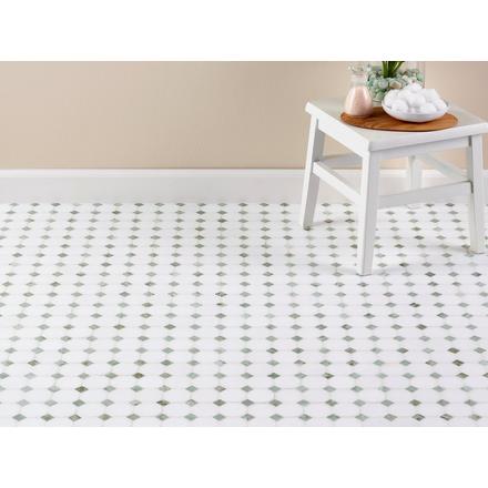 Maverick Green Thassos Polished Mosaic Maverick Green Thassos Polished Mosaic