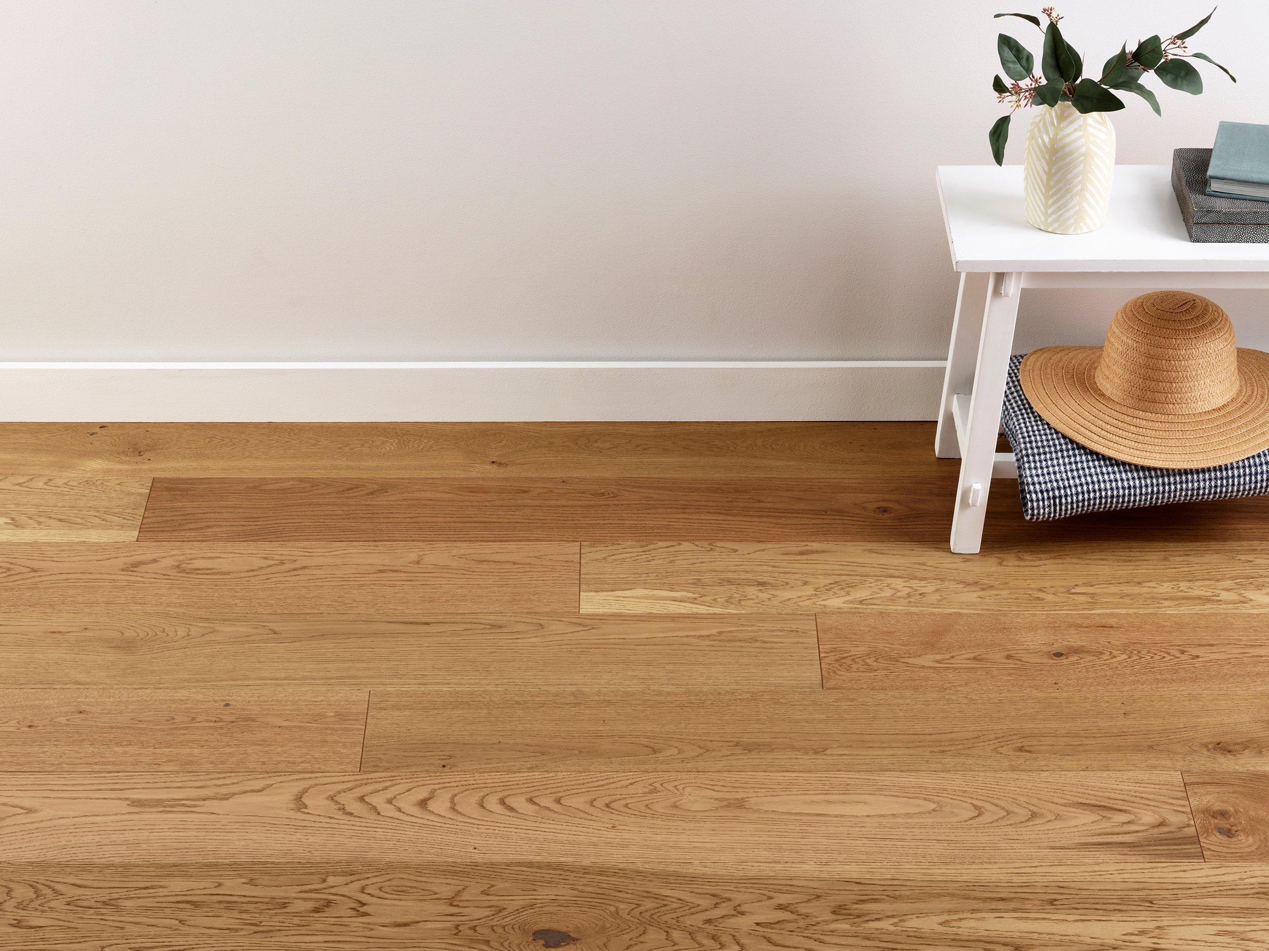 Conroe Falls White Oak Wire-Brushed Water-Resistant Engineered Hardwood