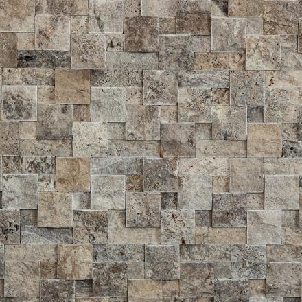 Argento Pattern Splitface Travertine Ledger Panel Argento Pattern Splitface Travertine Ledger Panel