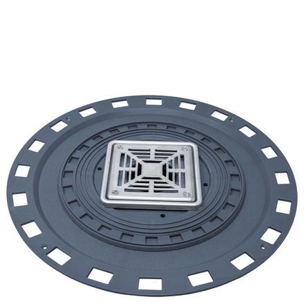 Laticrete Hydro Ban Bonding Flange PVC - Brushed Stainless Grate Laticrete Hydro Ban Bonding Flange PVC - Brushed Stainless Grate