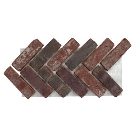 Rosewood Thin Brick Herringbone Panel Rosewood Thin Brick Herringbone Panel