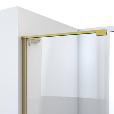 Mirage Brushed Gold Semi Frameless Shower Door Mirage Brushed Gold Semi Frameless Shower Door