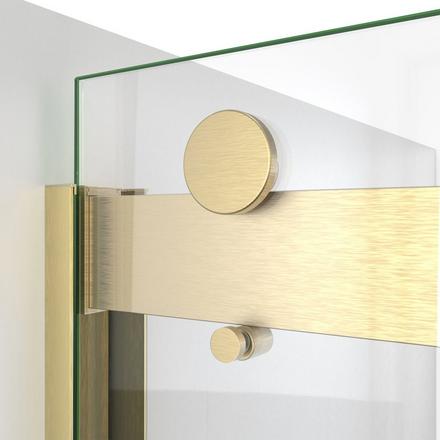 Sapphire Brushed Gold Sliding Shower Door Sapphire Brushed Gold Sliding Shower Door