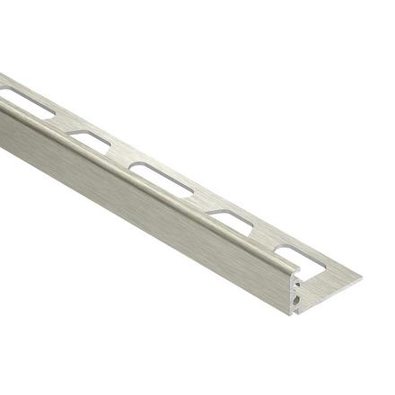 Schluter Jolly Edge Trim 1/2in. Anodized Aluminum Brushed Nickel Schluter Jolly Edge Trim 1/2in. Anodized Aluminum Brushed Nickel