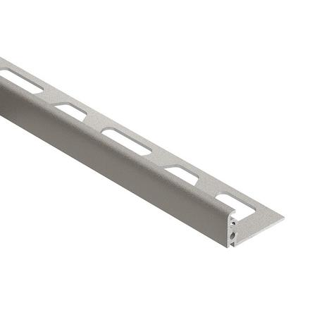 Schluter Jolly Edge Trim 1/2in. Textured Color-Coated Aluminum Greige Schluter Jolly Edge Trim 1/2in. Textured Color-Coated Aluminum Greige