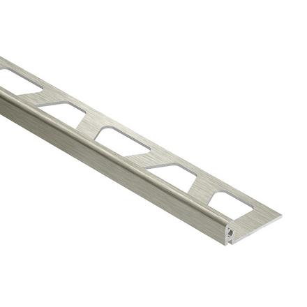 Schluter Jolly Edge Trim 3/8in. Anodized Aluminum Brushed Nickel Schluter Jolly Edge Trim 3/8in. Anodized Aluminum Brushed Nickel