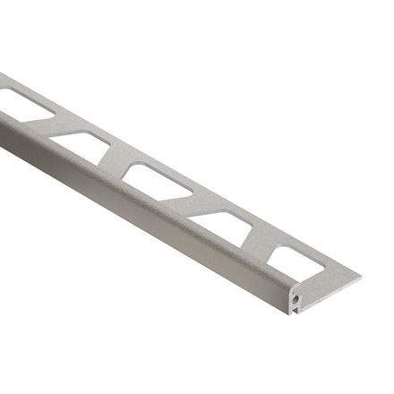 Schluter Jolly Edge Trim 3/8in. Textured Color-Coated Aluminum Greige Schluter Jolly Edge Trim 3/8in. Textured Color-Coated Aluminum Greige