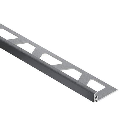 Schluter Jolly Edge Trim 5/16in. Textured Color-Coated Aluminum Pewter Schluter Jolly Edge Trim 5/16in. Textured Color-Coated Aluminum Pewter