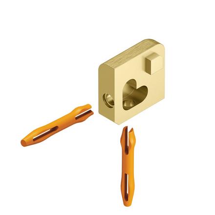 Schluter Jolly Out Corner 3/8in. Brushed Brass Schluter Jolly Out Corner 3/8in. Brushed Brass