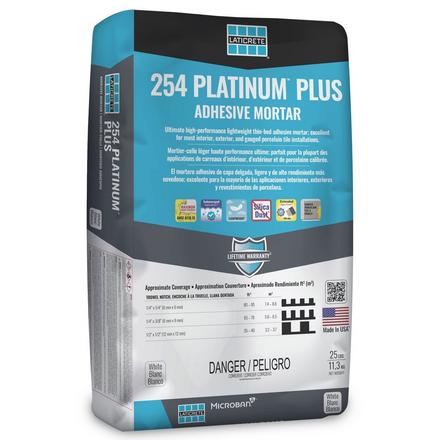 Laticrete 254 Platinum Plus White Adhesive Mortar Laticrete 254 Platinum Plus White Adhesive Mortar