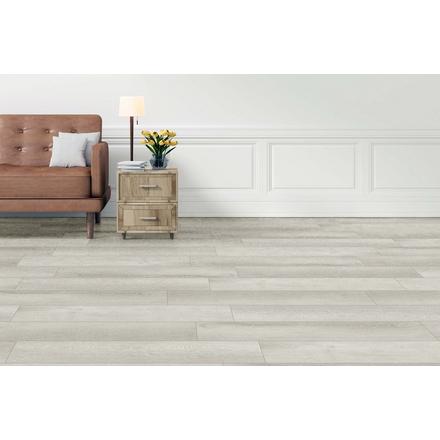 White Blossom Waterproof Rigid Core Luxury Vinyl Plank - Cork Pad White Blossom Waterproof Rigid Core Luxury Vinyl Plank - Cork Pad