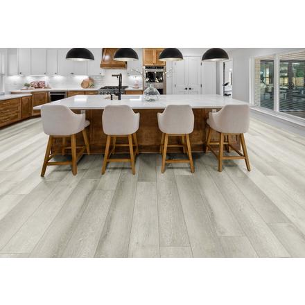 White Blossom Waterproof Rigid Core Luxury Vinyl Plank - Cork Pad White Blossom Waterproof Rigid Core Luxury Vinyl Plank - Cork Pad