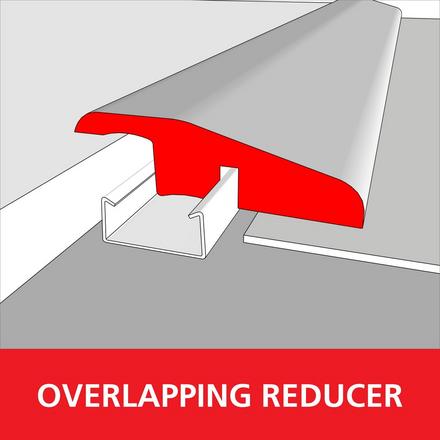 Shadow Wood 94in. Laminate Overlapping Reducer Shadow Wood 94in. Laminate Overlapping Reducer