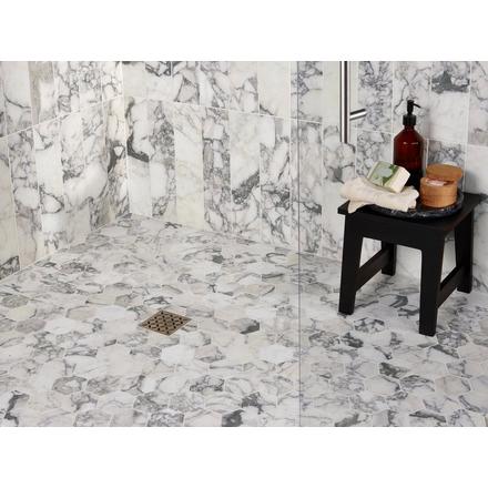Statuario Gioia  Hexagon Polished Marble Mosaic Statuario Gioia  Hexagon Polished Marble Mosaic