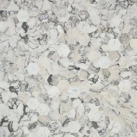 Statuario Gioia  Hexagon Polished Marble Mosaic Statuario Gioia  Hexagon Polished Marble Mosaic