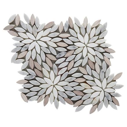 Holland Valentino Thassos Carrara Honed Marble Mosaic Holland Valentino Thassos Carrara Honed Marble Mosaic