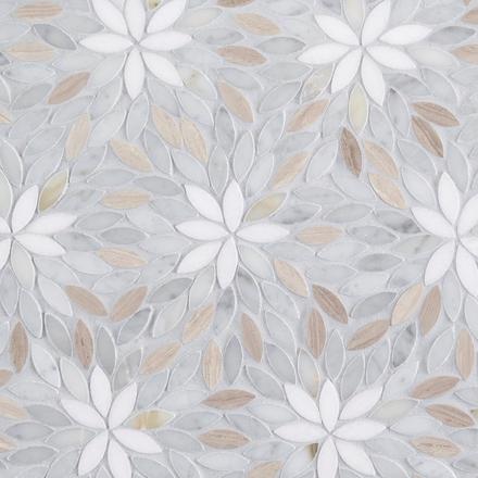 Holland Valentino Thassos Carrara Honed Marble Mosaic Holland Valentino Thassos Carrara Honed Marble Mosaic