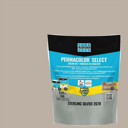 Laticrete 78 Permacolor Select Sterling Silver Grout Laticrete Permacolor Select Grout