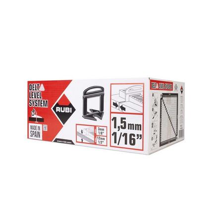 Rubi 1/16in. Delta Leveling Clips 2400 count Rubi 1/16in. Delta Leveling Clips 2400 count
