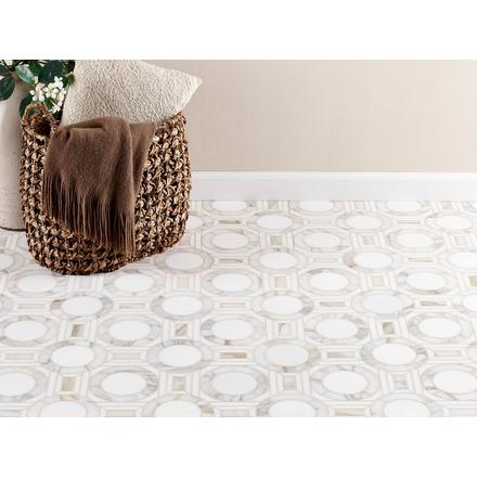 Palazzo Calacatta Thassos Polished Marble Mosaic Palazzo Calacatta Thassos Polished Marble Mosaic