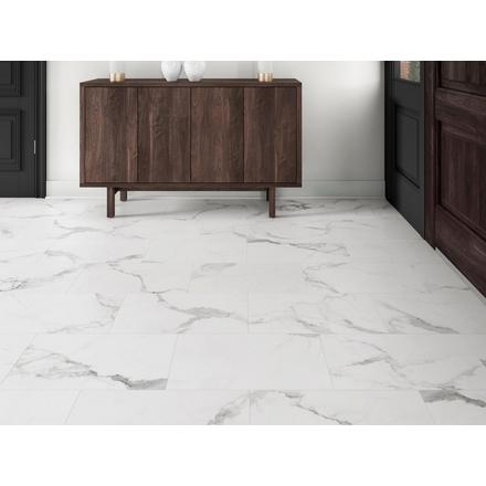 Bianco Matte Waterproof Rigid Core Luxury Vinyl Tile - Foam Pad Bianco Matte Waterproof Rigid Core Luxury Vinyl Tile - Foam Pad
