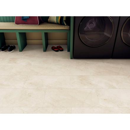 Champagne Limestone Waterproof Rigid Core Luxury Vinyl Tile - Foam Pad Champagne Limestone Waterproof Rigid Core Luxury Vinyl Tile - Foam Pad