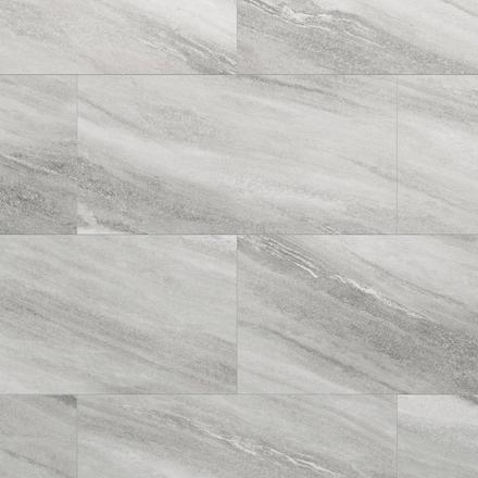 Brushed Silver Waterproof Rigid Core Luxury Vinyl Tile - Foam Pad Brushed Silver Waterproof Rigid Core Luxury Vinyl Tile - Foam Pad