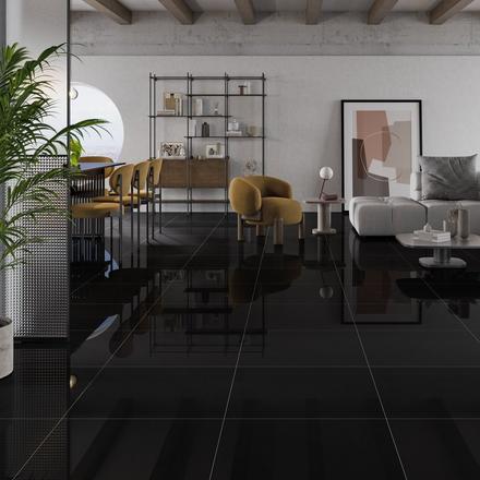 Iceland Black Polished Porcelain Tile Iceland Black Polished Porcelain Tile