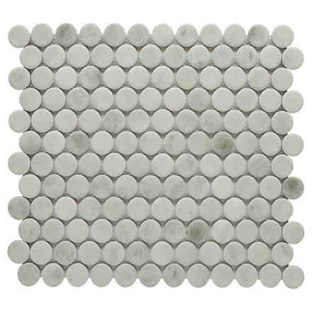 Seafoam Mist Matte Penny Porcelain Mosaic Seafoam Mist Matte Penny Porcelain Mosaic