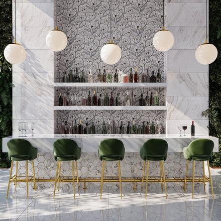 Bianco Orion Polished Marble Tile Bianco Orion Polished Marble Tile