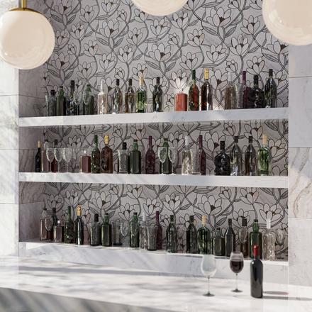 Bianco Orion Brass Framed Hexagon Bianco Orion Brass Framed Hexagon